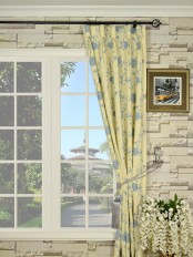 Dover Embroidered Goblet Pleat Linen Curtains