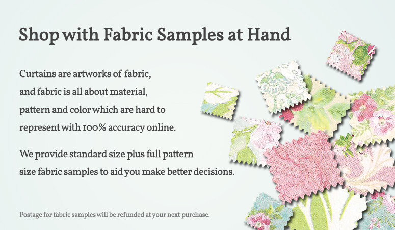 Shop with Fabric Samples at Hand