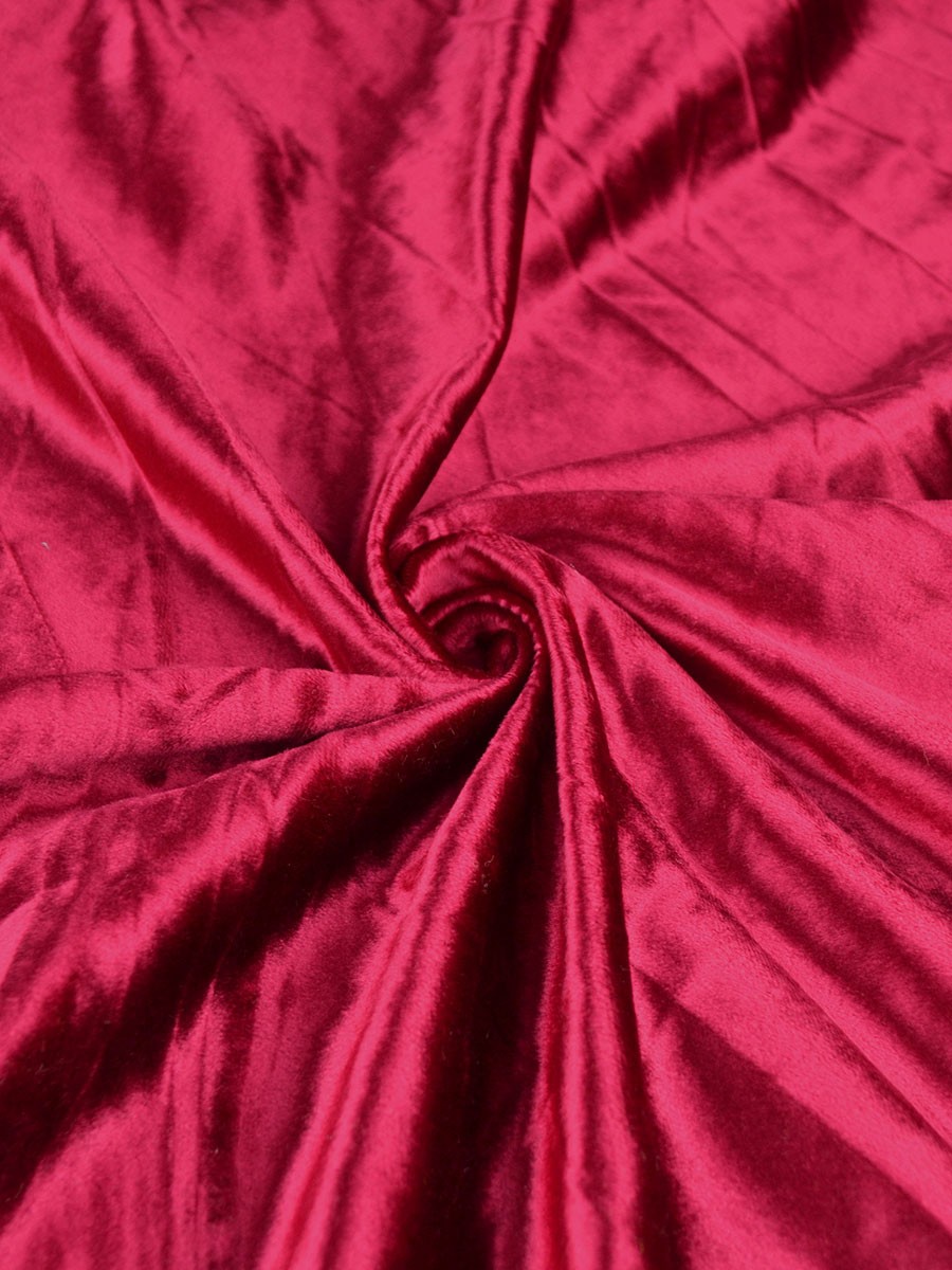 Pink Plain Velvet Fabric