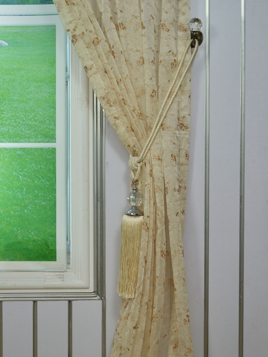 Elbert Damask Embroidered Custom Made Sheer Curtains White Sheer Curtain Panel  Cheery Curtains