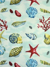 Alamere Sealife Nautical Printed Cotton Fabrics Per Yard
