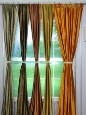 Whitney Brown Plain Custom Made Velvet Curtains