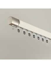 CHR126 Massive Ivory Grey Blue Champagne Aluminum alloy Curtain Track Set Ceiling/Wall Mount(Color: Lvory)