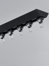 CHR15 NEW Arrival V Shape Ivory Black Ceiling Mounted Curtain Tracks 