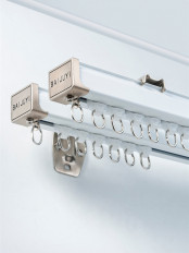 Length over 90 inches are supplied in 2 halves  with connector and an extra bracket