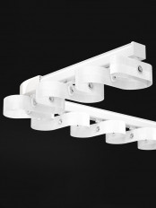 Thick Wave Fold Curtain Tracks Ceiling/Wall Mount For Bay Windows Warrego