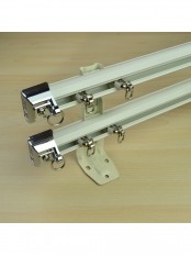 CHR7422 Ceiling & Wall Mount Custom Double Curtain Track Set