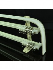 CHR8424 Bendable Triple Curtain Tracks with Valance Track Wall Mount