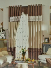 Eclipse Custom Made Curtains Stitching Style Plaid Sheer