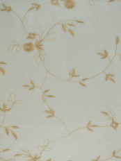 Elbert Branch Leaves Pattern Embroidered Grommet Sheer Curtains