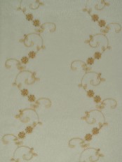 Elbert Vine Floral Pattern Embroidered Grommet Sheer Curtains