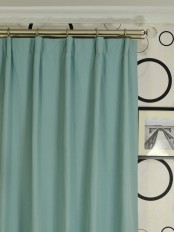 Extra Long Moonbay Plain Versatile Pleat Cotton Curtains