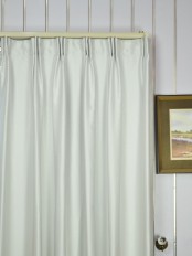 Extra Wide Swan Beige and Yellow Solid Versatile Pleat Curtains