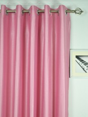 Extra Wide Swan Pink and Red Solid Grommet Curtains