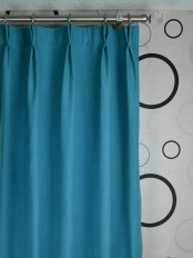 Extra Wide Hudson Cotton Blend Solid Double Pinch Pleat Curtains