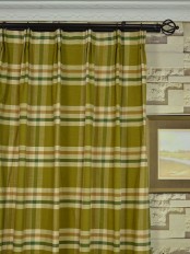 Extra Wide Hudson Cotton Blend Large Plaid Versatile Pleat Curtains