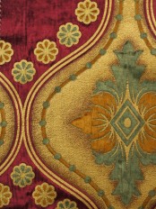 Maia Vintage Damask Velvet Custom Made Curtains 