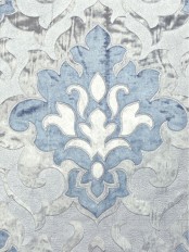 Maia Vintage Velvet Custom Made Curtains (Color: Silver)