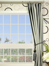 Petrel Vertical Stripe Versatile Pleat Chenille Curtains