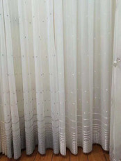 QYFLS2020D Bona Spot Embroidered Custom Made Sheer Curtains