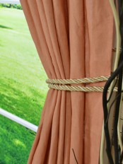 Eos Red and Pink Solid Linen Fabrics Per Yard