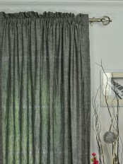 QYK246SGE Eos Linen Multi Color Solid Rod Pocket Sheer Curtain