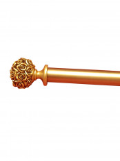 QYT82 Pink Gold 1-3/8" Diameter Timber Curtain Rods And Finials