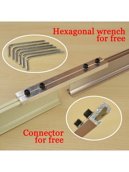 CHR6420 Bendable Aluminum Alloy Single Curtain Track Set Bay Window Curtain Track Connector