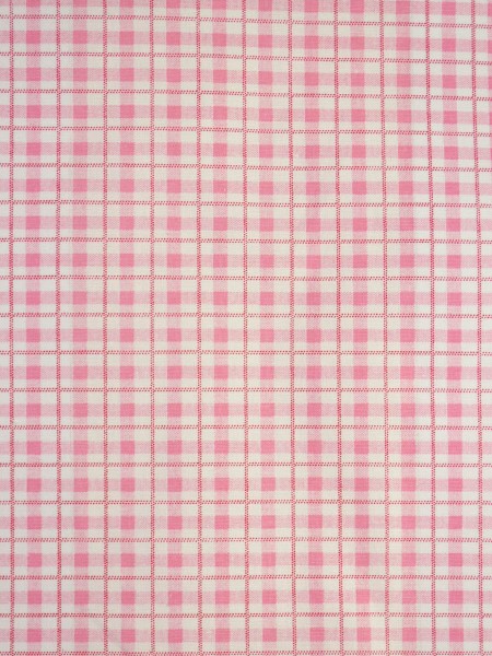 Alamere Pink and Ivory Small Plaid Cotton Fabrics Per Yard (Color: Hot Pink)