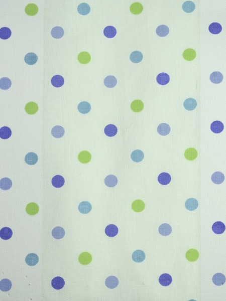 Alamere Kids House Polka Dot Printed Cotton Fabrics Per Yard (Color: Blueberry)