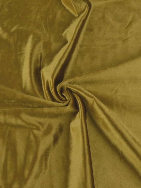 63 Inch 96 Inch Whitney Beige and Yellow Solid Blackout Grommet Velvet Curtains (Color: Satin Sheen Gold)