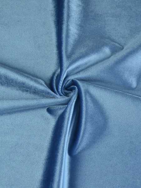 63 Inch 96 Inch Whitney Green and Blue Solid Blackout Grommet Velvet Curtains (Color: Aero)