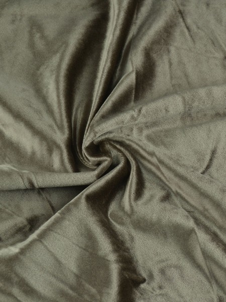 Whitney Brown Solid Blackout Grommet Velvet Curtains 63 Inch 96 Inch Curtains | CheeryCurtains (Color: Pale Taupe)