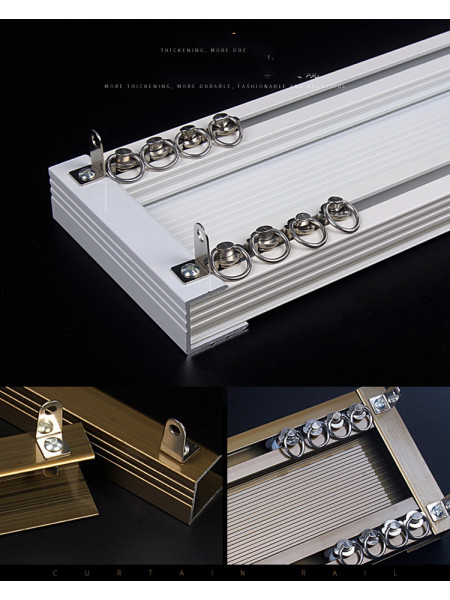 CHR03 Ceiling/Wall Mounted Double Curtain Tracks