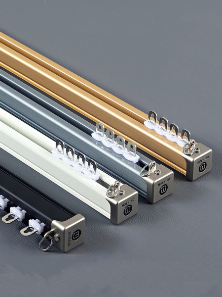 CHR08 Super Thick Big Ivory Black Gold Blue Curtain Tracks Ceiling/Wall Mount For Living Room