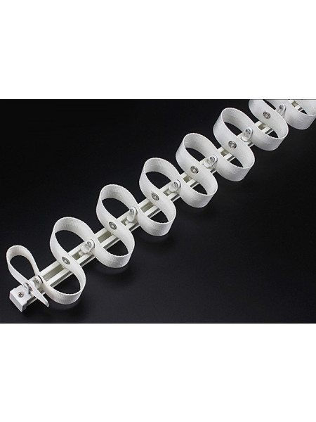 CHR09 Thick Ivory Black S Fold Curtain Tracks Ceiling/Wall Mount