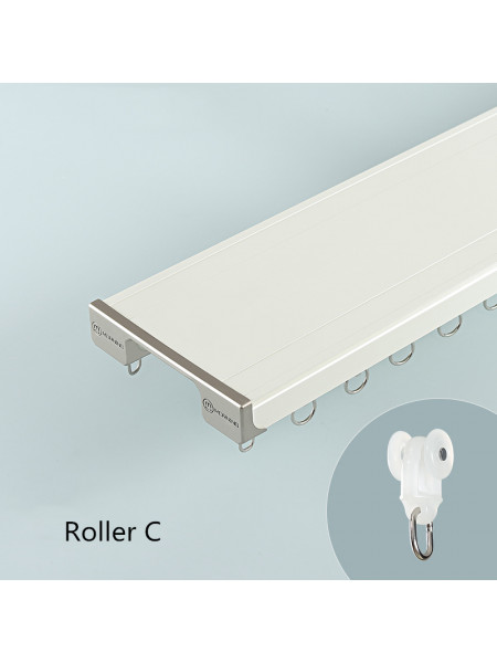 CHR106 Ceiling Mounted  Super Thick Heavy Duty Double Curtain Tracks For Living Room