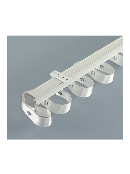 Warrego CHR112 Thick Ivory Black S-Fold/Wave Fold Custom Made Curtain Tracks Ceiling/Wall Mount For Sliding Doors