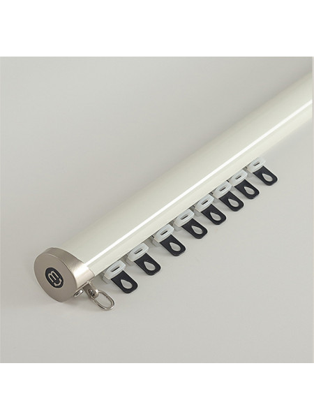 CHR125 Foraker White Black Blue Champagne Aluminum alloy Curtain Track Set With Column Finials
