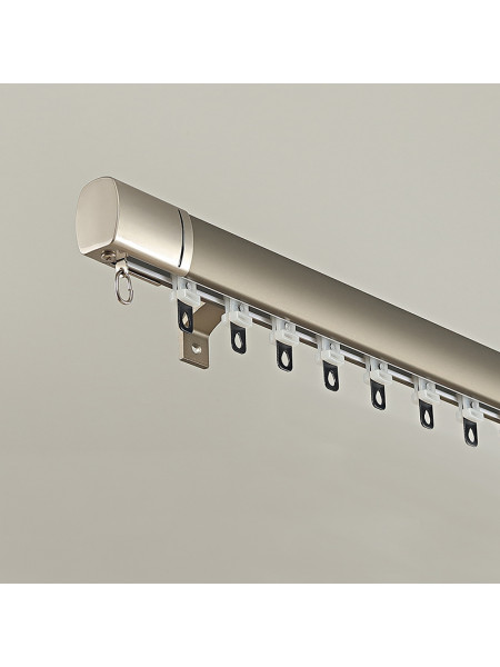 CHR126 Massive Ivory Grey Blue Champagne Aluminum alloy Curtain Track Set Ceiling/Wall Mount(Color: Champagne)