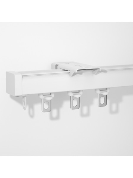 CHR19  Thick Small Ivory Black Curtain Tracks Ceiling/Wall Mount(Color: Ivory)