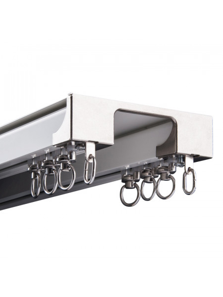 CHR21 Ceiling Mounted Double Curtain Tracks()