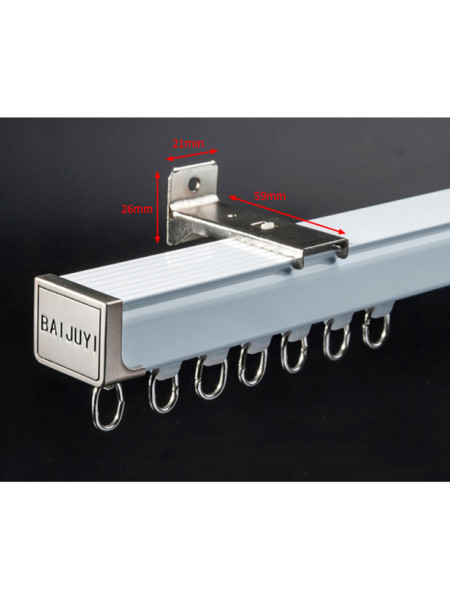 Length over 90 inches are supplied in 2 halves  with connector and an extra bracket