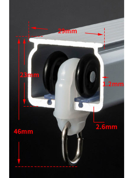 Length over 90 inches are supplied in 2 halves  with connector and an extra bracket