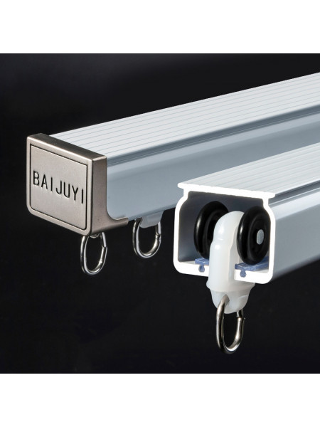 Length over 90 inches are supplied in 2 halves  with connector and an extra bracket