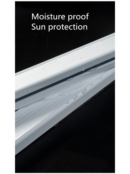 Length over 90 inches are supplied in 2 halves  with connector and an extra bracket