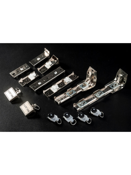 Length over 90 inches are supplied in 2 halves  with connector and an extra bracket