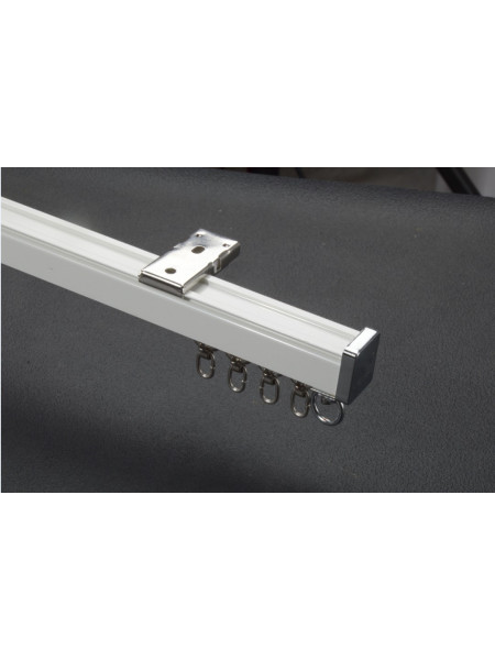 CHR26 Super Thick Ivory Champagne Curtain Tracks Ceiling/Wall Mount(Color: Ivory)