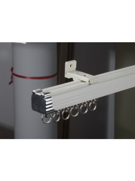 CHR26 Super Thick Ivory Champagne Curtain Tracks Ceiling/Wall Mount
