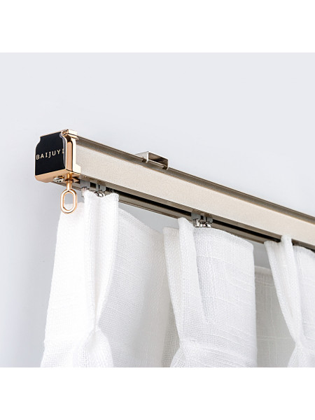 CHR27 Ivory Champagne Curtain Tracks Ceiling/Wall Mount